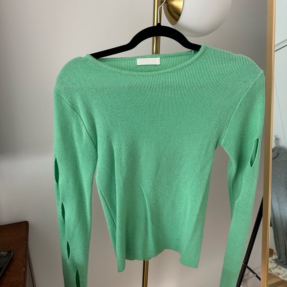 Source Unknown Mint Green Crew Neck Sweater - image 1
